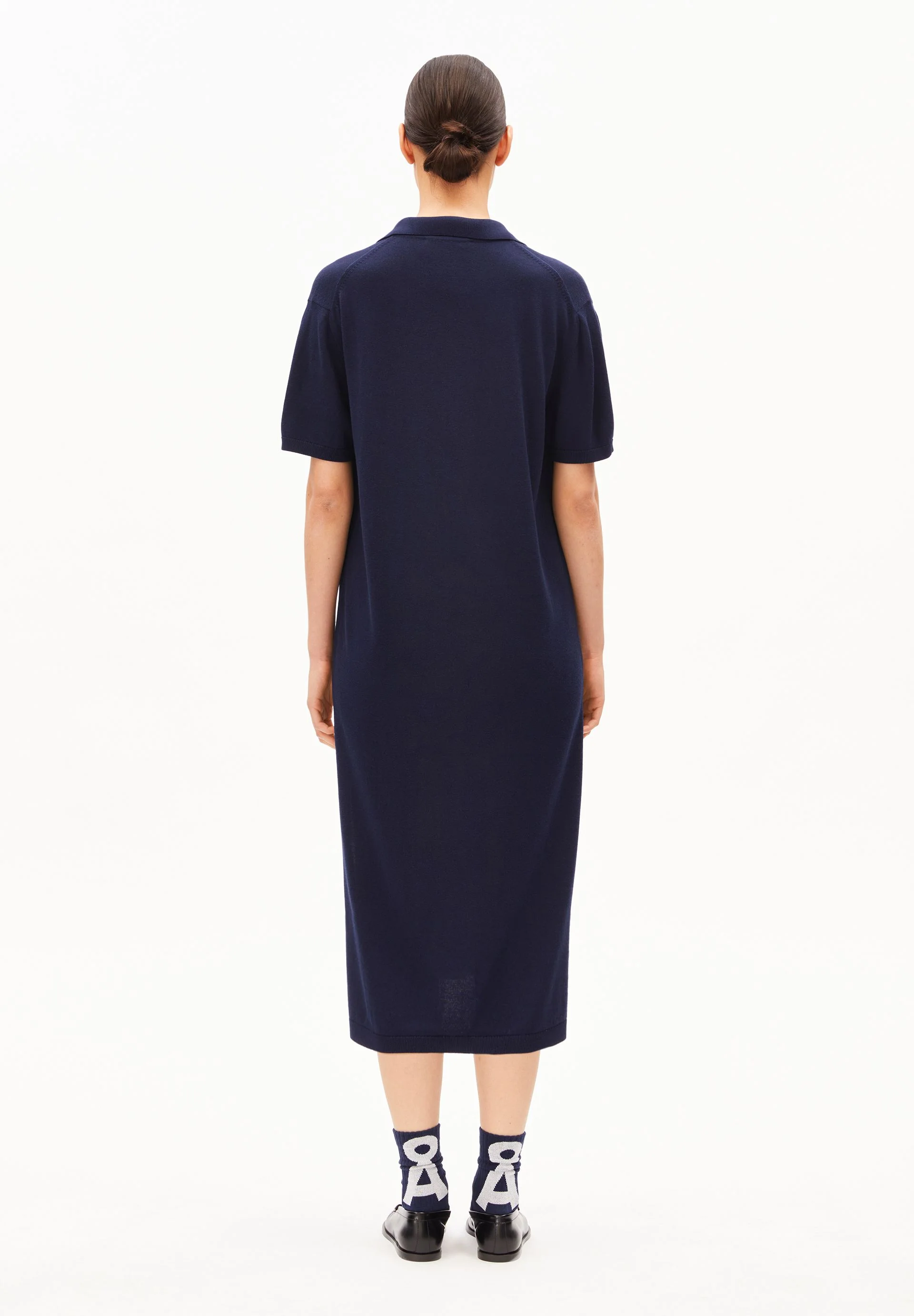 FEINSTRICK-POLOKLEID | tinted navy - Image 2