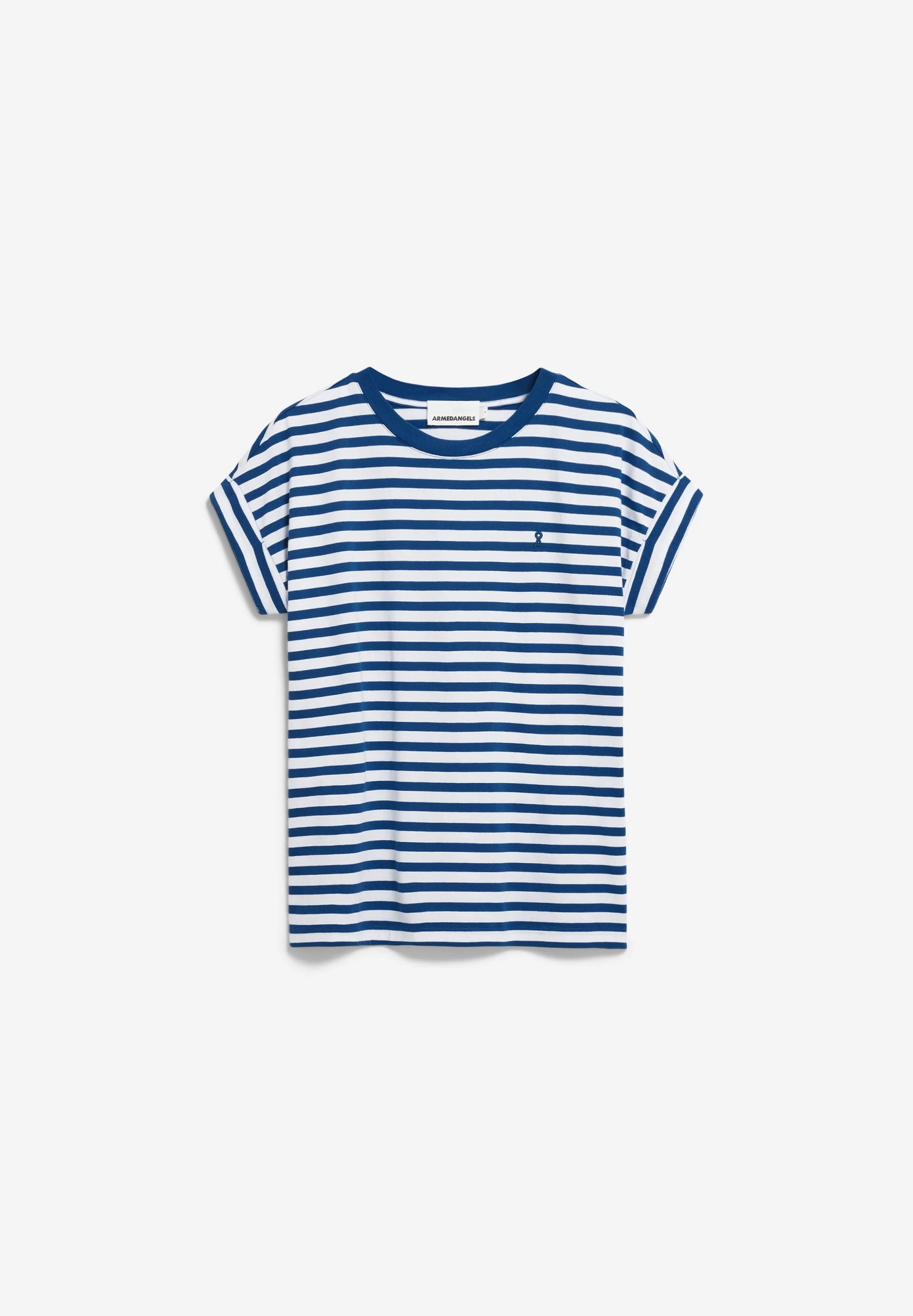 IDAARA GESTREIFTES T-SHIRT | white-faded indigo - Image 6
