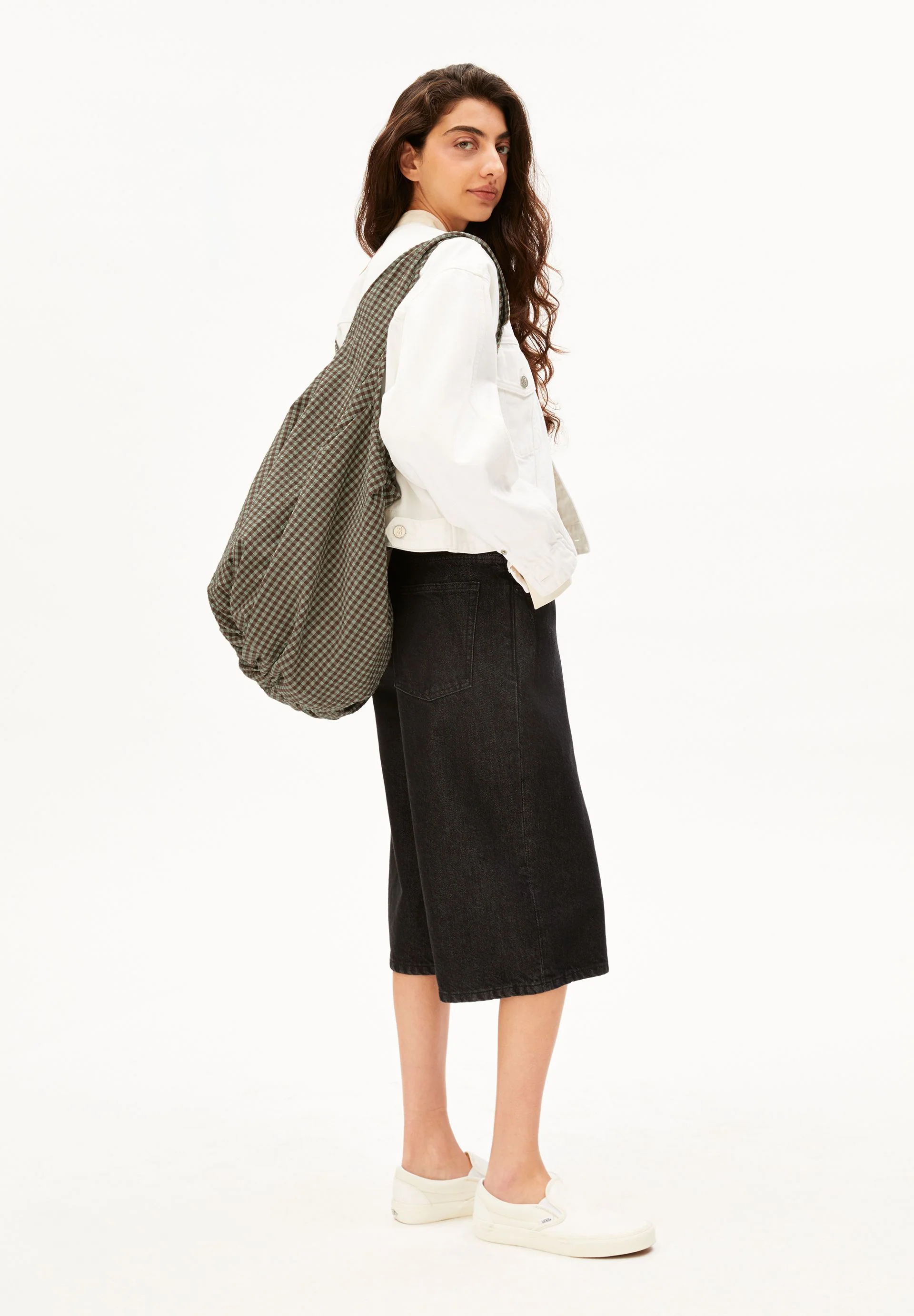 VICHY SEERSUCKER POUCH BAG W | foam-dried palm - Image 2